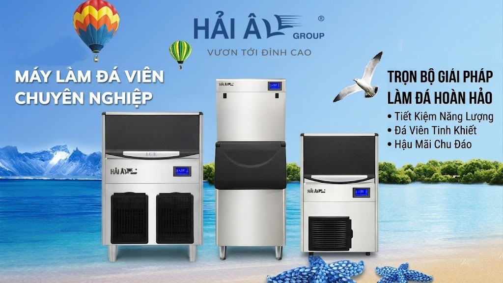 Máy làm đá viên dòng E của Hải Âu